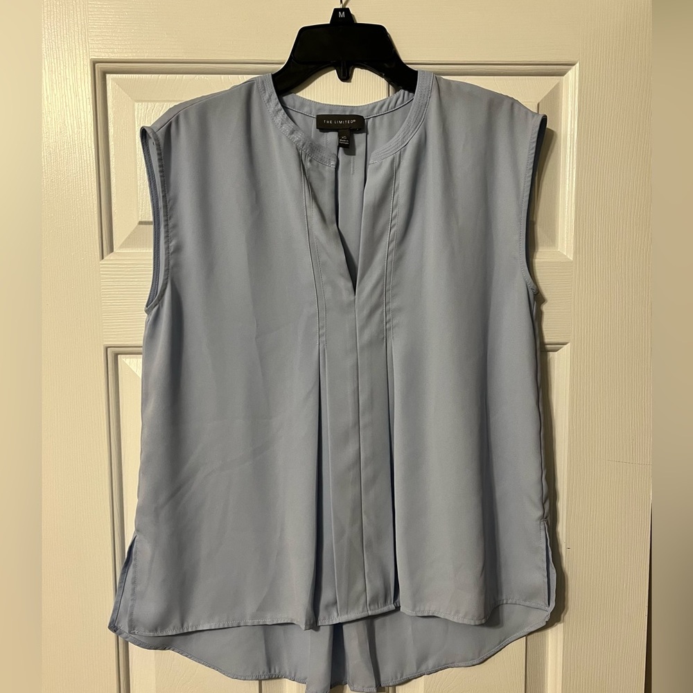 THE LIMITED sleeveless light blue blouse sz-XS